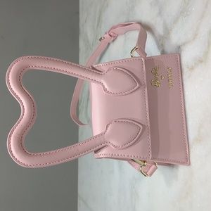 BARBIE x TRULY mini pink heart handbag crossbody bag